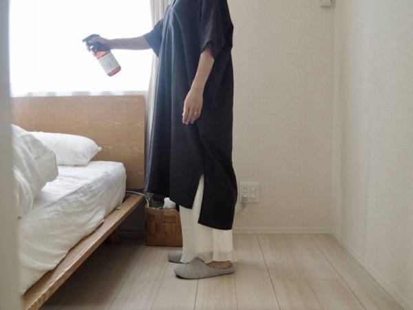 この夏は、サラリと涼しい 「5分袖 ルームワンピース」で、家事もおうち時間も快適に！[PR]