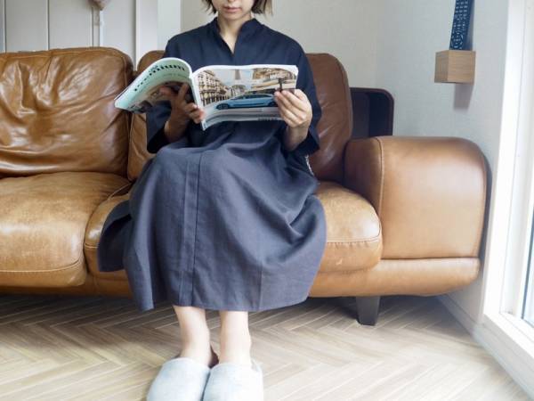 この夏は、サラリと涼しい 「5分袖 ルームワンピース」で、家事もおうち時間も快適に！[PR]
