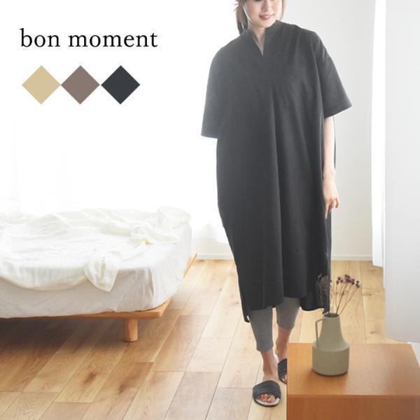 この夏は、サラリと涼しい 「5分袖 ルームワンピース」で、家事もおうち時間も快適に！[PR]