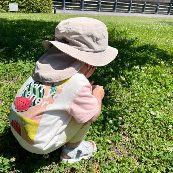 帽子嫌いの息子もお気に入り　熱中症対策に「保冷剤ポケット付きキッズ帽子」