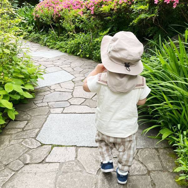 帽子嫌いの息子もお気に入り　熱中症対策に「保冷剤ポケット付きキッズ帽子」