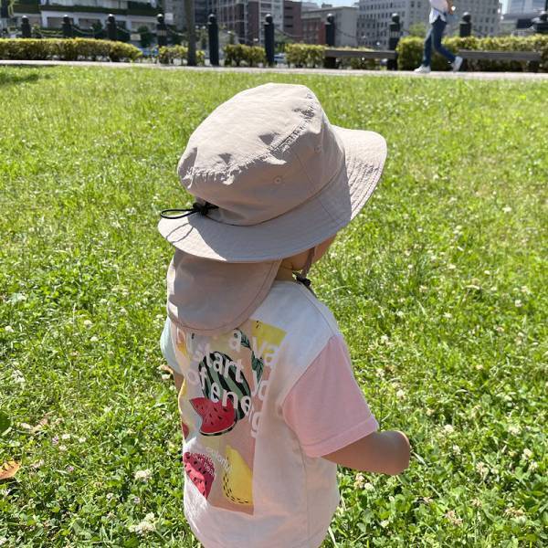 帽子嫌いの息子もお気に入り　熱中症対策に「保冷剤ポケット付きキッズ帽子」
