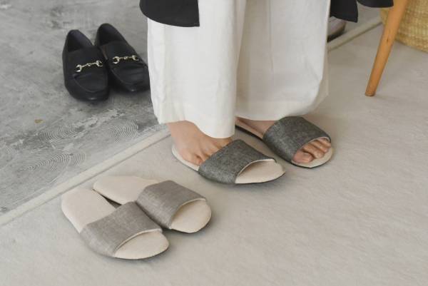 インスタグラマーさんが選ぶ夏のスリッパ決定版！   bon moment（ボンモマン）の丸洗いできるリネンスリッパ[PR]