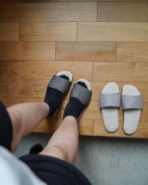 インスタグラマーさんが選ぶ夏のスリッパ決定版！   bon moment（ボンモマン）の丸洗いできるリネンスリッパ[PR]