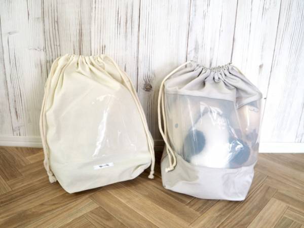 3歳児でも片付けられた！ リビングに散らばったおもちゃがスッキリ片付く「中身が見えるおもちゃ収納袋」