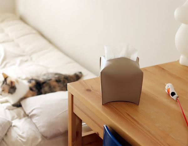 キッチンやテーブルのちょい拭きに大活躍！ リビング使いできる「トイレットペーパーケース」