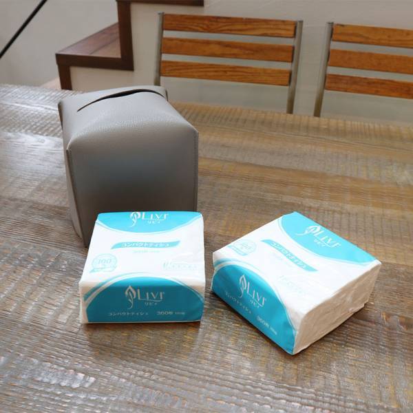 生活感、消えます！明るめニュアンスカラーのフェイクレザーティッシュケースが使ってみたら便利だった話。スタッフの使用レポ♪[PR]