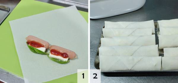 パーティにも、晩酌のおつまみにも！「ピザ風春巻き＆カニクリームコロッケ風春巻き」