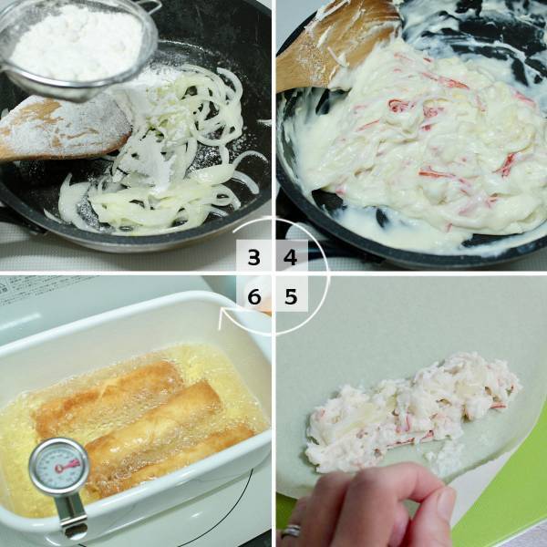 パーティにも、晩酌のおつまみにも！「ピザ風春巻き＆カニクリームコロッケ風春巻き」