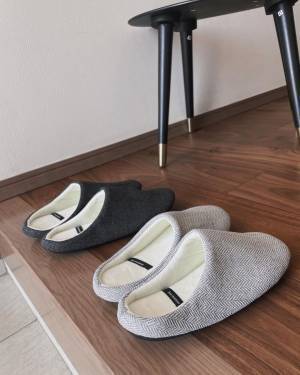 すっきりシルエットなのに暖かい「すっきりあったかスリッパ」のある暮らし【インスタグラマーさんのもの選び】[PR]