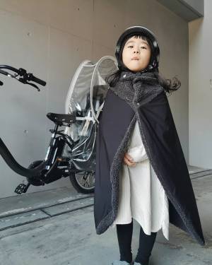 冬の自転車が楽しくなる♪子ども達を風から守るクッカヤプー「自転車ブランケット」インスタグラマーさんから届いた使用レポ[PR]