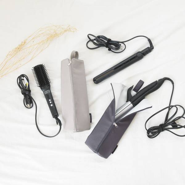 もう冷めるまで待たなくていい。耐熱ヘアアイロンポーチでスッキリ！なスタッフのサニタリーを覗き見！[PR]