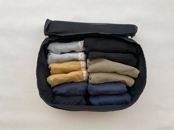 旅支度がラクになる！bon momentの「圧縮できるトラベルポーチ」活用法。[PR]