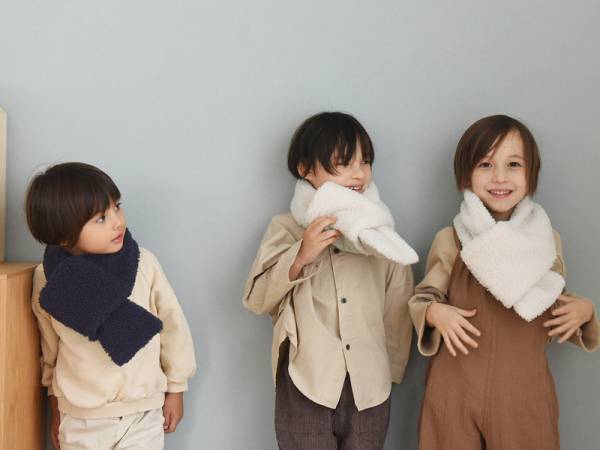 キッズ×もこもこ＝最強可愛い！好みで変えられるリバーシブルなもこもこマフラー。インスタグラマーさんの素敵なコーディネート集[PR]