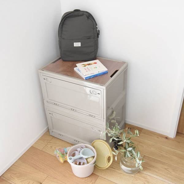 たっぷり収納＆テーブルにもなる！見せ置き上手なナチュラル系コンテナボックス[PR]