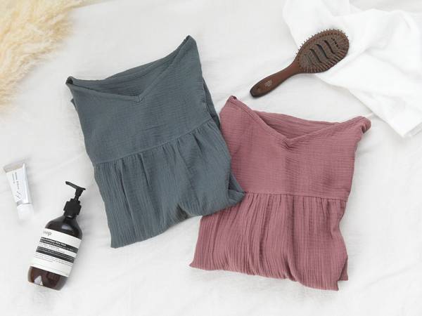 お風呂のあとのバタバタを解消。あの「湯上りガーゼワンピ」に長袖が仲間入り！[PR]