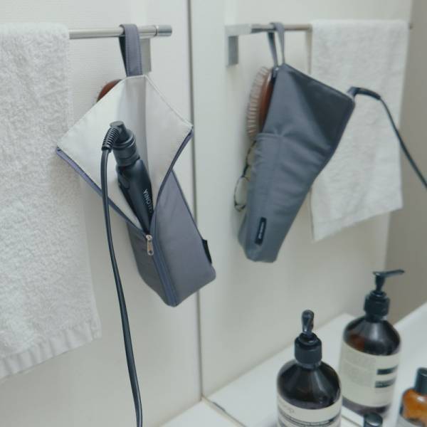 サニタリーがスッキリ広々♪吊り下げられる耐熱ポーチで快適になった話。愛用スタッフ使用レポ！[PR]