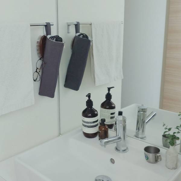 サニタリーがスッキリ広々♪吊り下げられる耐熱ポーチで快適になった話。愛用スタッフ使用レポ！[PR]