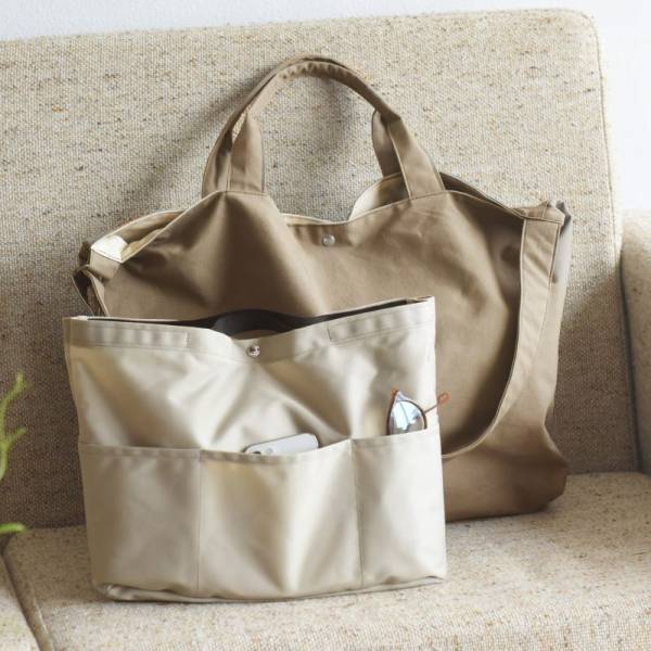 年末の帰省やマザーズバッグに！スッキリ収納できる大容量トートバッグセット【インスタグラマーさんのもの選び】[PR]
