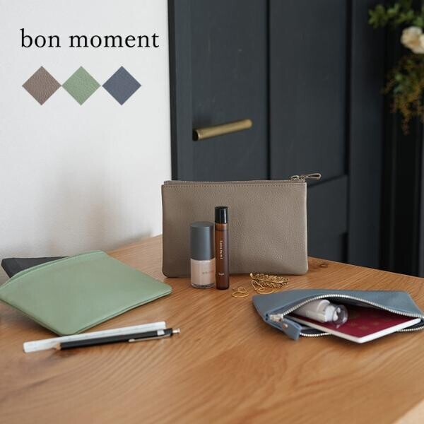 春気分を高めてくれる、bon momentのシックでシンプルな新作革小物が登場[PR]