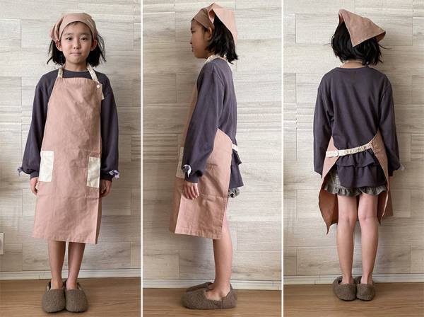 おままごとから園イベント、小学校使いまで。高学年まで長く使える「kukka ja puuキッズエプロン」[PR]