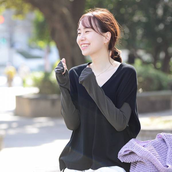 紫外線は4月から急上昇！サラリ快適「シルク混アームカバー」で日焼け対策はじめよう[PR]