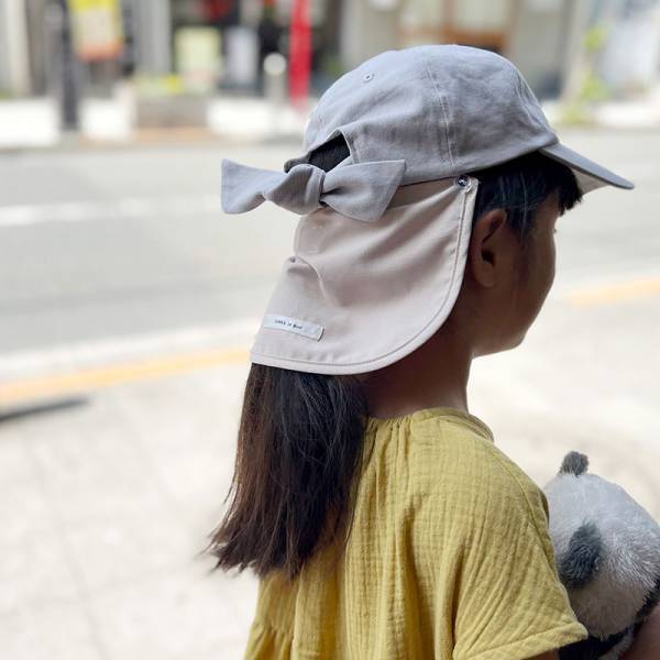 キャップに憧れるお年頃キッズからジュニアサイズキッズまで。日よけタレ付きキッズキャップ新登場！[PR]