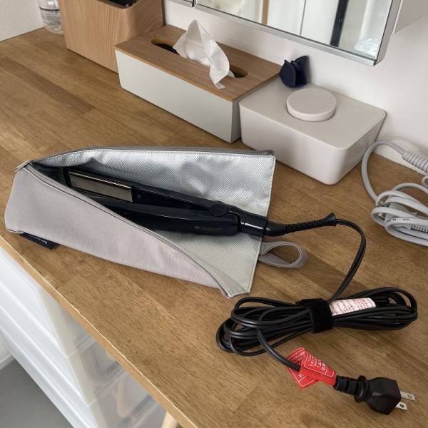 「熱々のまましまえる」で朝の身支度スムーズ化！ボンモマン耐熱ヘアアイロンポーチの、愛用インスタグラマーさん使用レポ第2弾[PR]