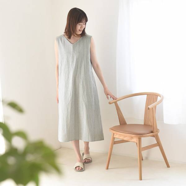 風を通してリラックス。bon moment夏の新作ルームウエアは、爽やかストライプ柄！[PR]