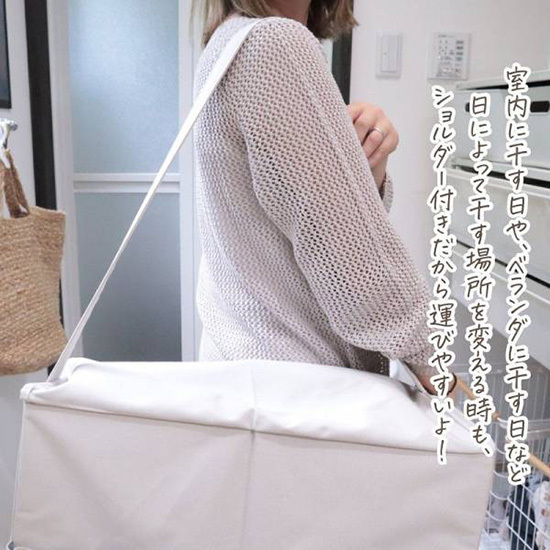 ごちゃごちゃしがちな洗濯アイテムをスッキリ収納！ 「ランドリー収納ボックス」