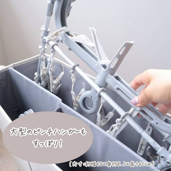 ごちゃごちゃしがちな洗濯アイテムをスッキリ収納！ 「ランドリー収納ボックス」