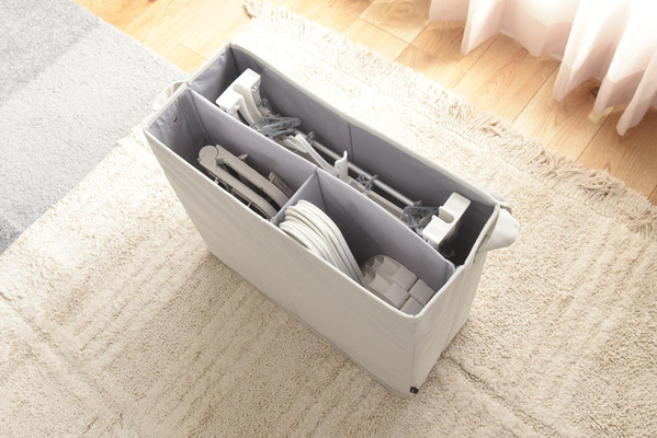 ごちゃごちゃしがちな洗濯アイテムをスッキリ収納！ 「ランドリー収納ボックス」