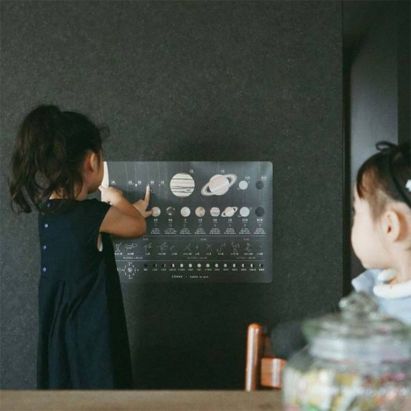 子どもの好奇心を育てる！「惑星」を取り入れたアートのような知育ポスター