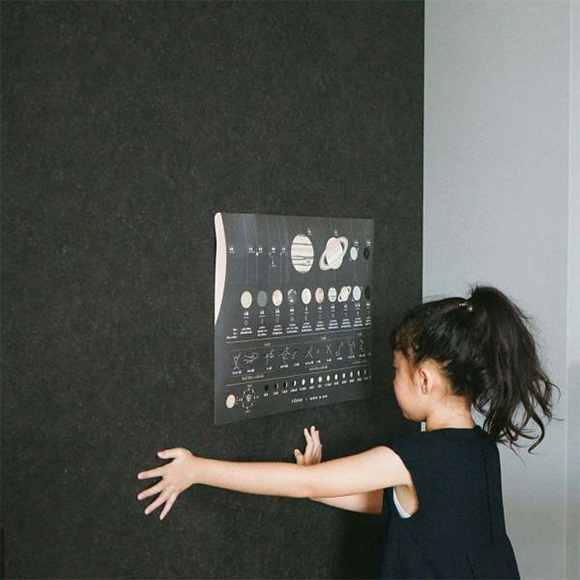子どもの好奇心を育てる！「惑星」を取り入れたアートのような知育ポスター