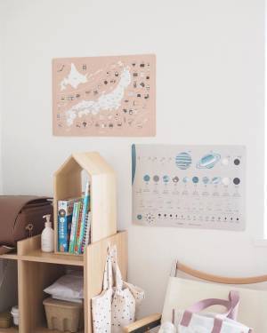 子どもの好奇心を育てる！「惑星」を取り入れたアートのような知育ポスター
