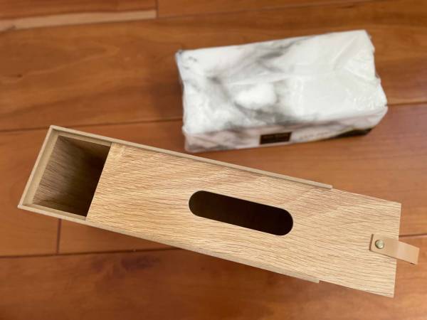 どんなインテリアにも馴染む。職人仕上げが美しい「bon momentの木目調ティッシュケース」[PR]