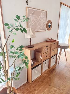 秋冬のプチ模様替えにも◎「やさしい木目調シリーズ」で、お部屋の日用品もぬくもりカラーに切り替えよう【インスタグラマーさんのもの選び】[PR]