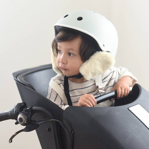 自転車送迎キッズの防寒対策　体も首も耳もポカポカに！