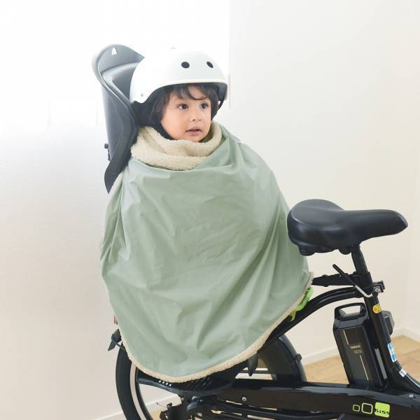 自転車送迎キッズの防寒対策　体も首も耳もポカポカに！
