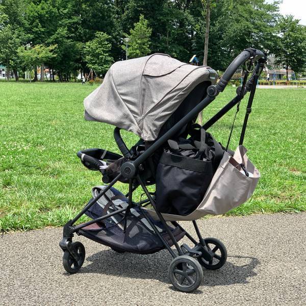 ベビーカーに買い物カゴが置ける！ママたち絶賛「クッカヤプー　ハンギングバッグ」