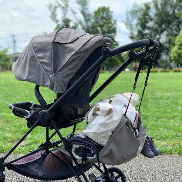 ベビーカーに買い物カゴが置ける！ママたち絶賛「クッカヤプー　ハンギングバッグ」