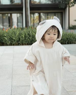 冬のお風呂上がりの救世主！　湯冷め知らずの「バスポンチョ」と「タオルキャップ」