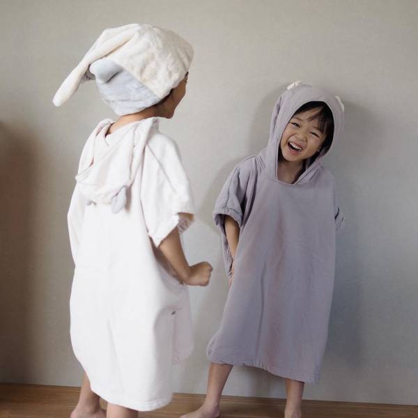 冬のお風呂上がりの救世主！　湯冷め知らずの「バスポンチョ」と「タオルキャップ」