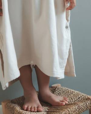 冬のお風呂上がりの救世主！　湯冷め知らずの「バスポンチョ」と「タオルキャップ」