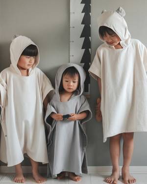 冬のお風呂上がりの救世主！　湯冷め知らずの「バスポンチョ」と「タオルキャップ」