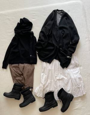 親子でぬくぬく！雪遊びもお出かけも、子どもとお揃いで履けるスノーブーツ。[PR]