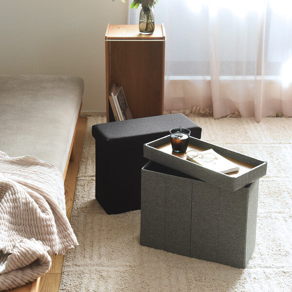 これなら狭スペースに置ける！ちょこんとスリムな「bon moment　1台3役スツール」[PR]