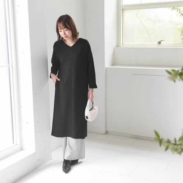 忙しい朝も即スタイル完成。一枚で着映えるワンピースを、スタッフがシーン別にコーディネート[PR]
