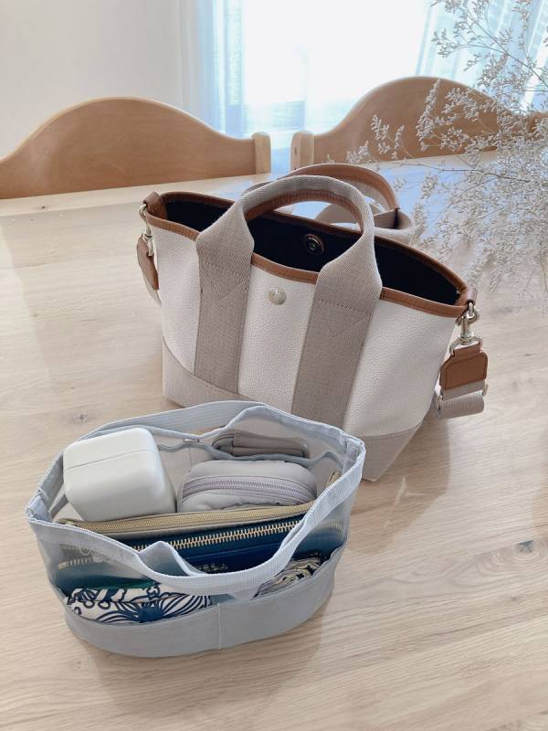 圧倒的な軽さが嬉しい、40gの超軽量バッグインバッグで春は身軽にお出かけを【インスタグラマーさんのもの選び】[PR]