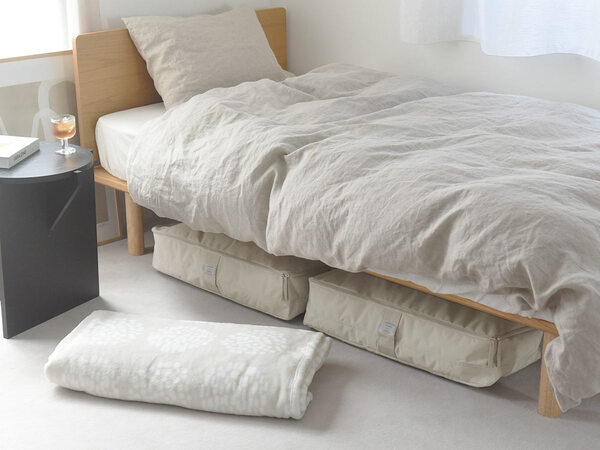 並べて、積んで、見せ置きして。お部屋に馴染む「ボンモマン　コットン調衣装ケース」[PR]